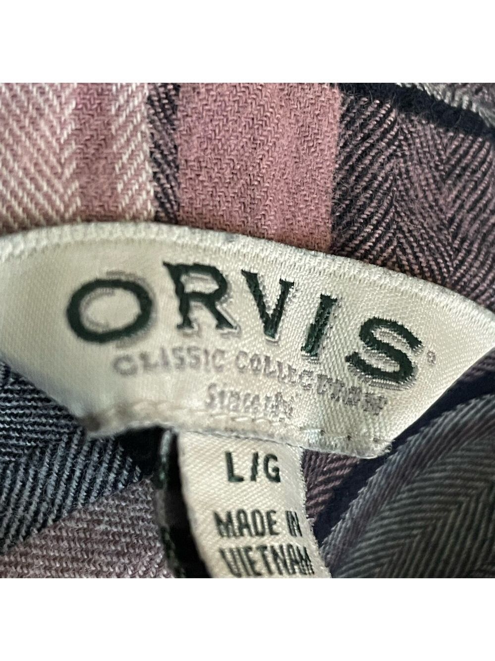 Orvis Plaid  Long Sleeve Shirt - Picture 6 of 7